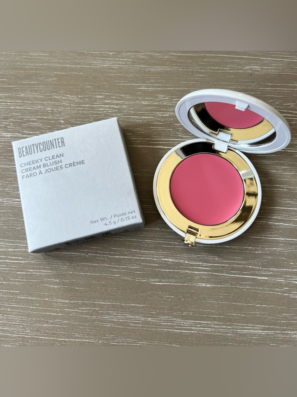 Beautycounter Cheeky Clean Cream Blush in Rosebud Full Size 0.15 oz